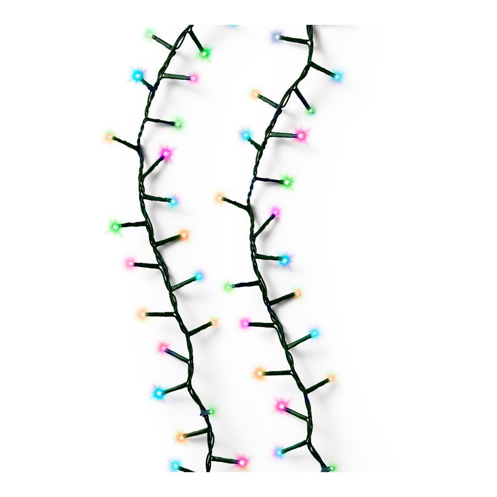 NULL Guirlanda multifuncional, uso externo, LED compacto, multicolorido pastel, cabo verde, 500 LEDs, 16 m - Image 2