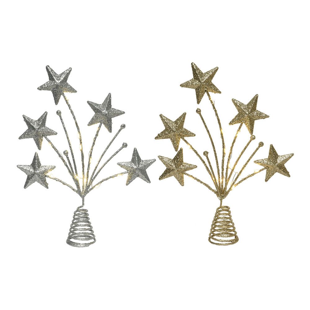 NULL Estrela de decoração de topo de árvore de Natal 5x21x31cm 12 LEDs cores sortidas - Image 2
