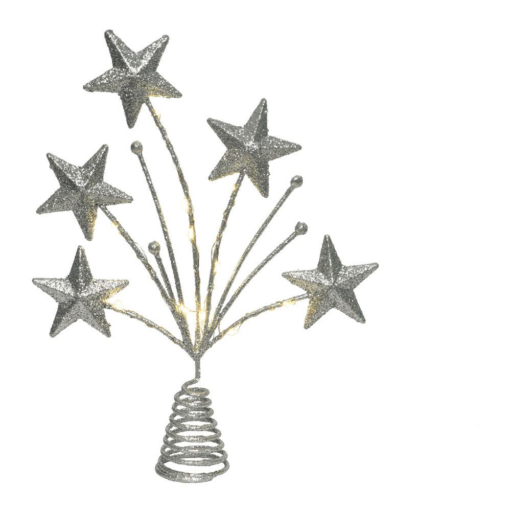 NULL Estrela de decoração de topo de árvore de Natal 5x21x31cm 12 LEDs cores sortidas - Image 3