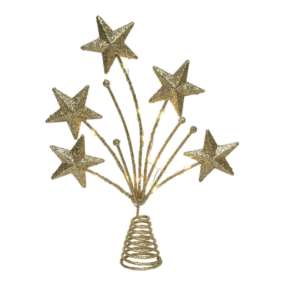 NULL Estrela de decoração de topo de árvore de Natal 5x21x31cm 12 LEDs cores sortidas - Image 4