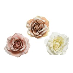 EVERLANDS Rosa com clipe de poliéster cores sortidas ø8,5x14cm