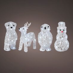Figuras animais de natal para exterior a pilhas modelos sortidos 491031