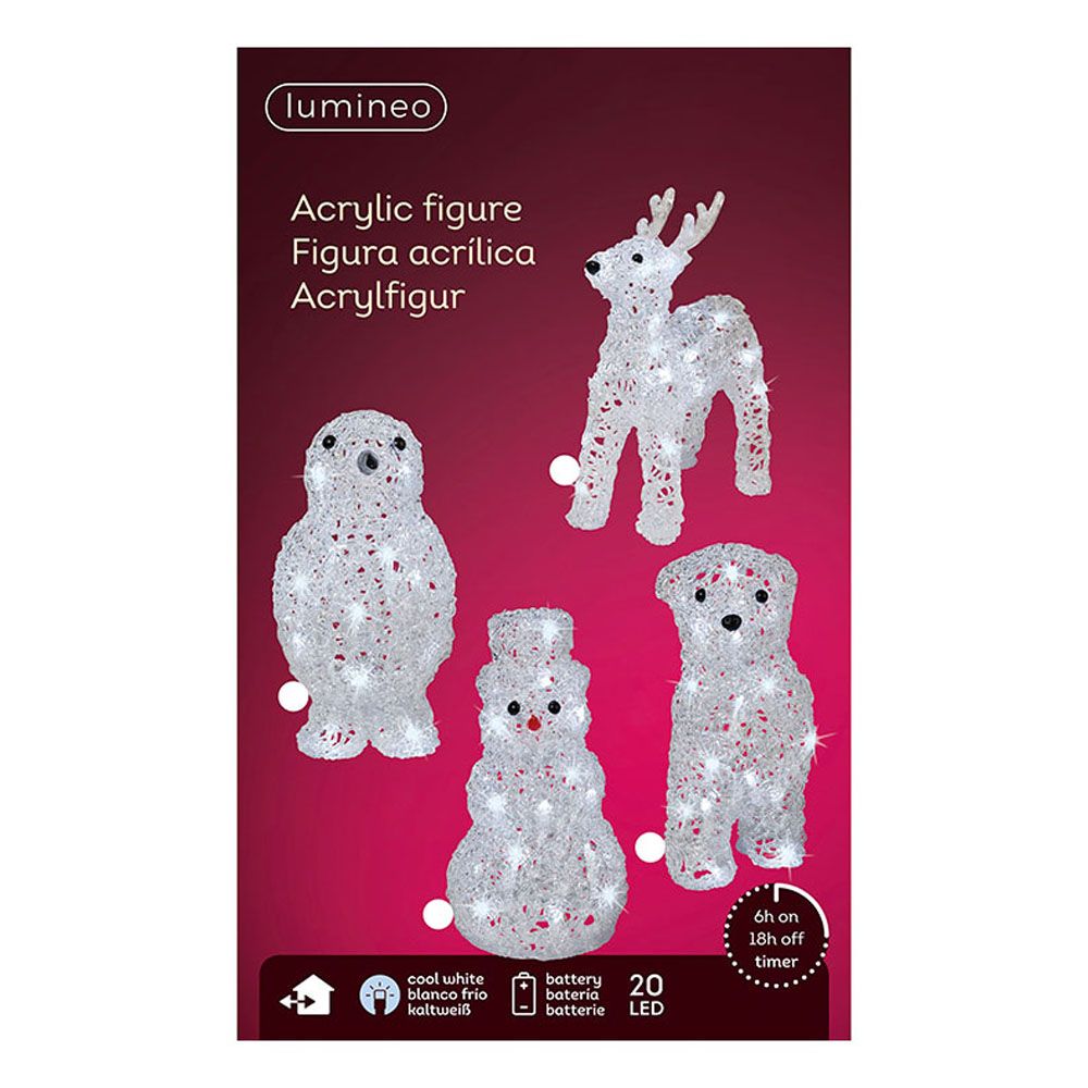 Figuras animais de natal para exterior a pilhas modelos sortidos 491031 - Image 2