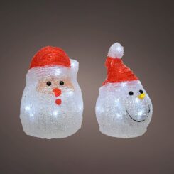 Figura LED PAI natal para interior a pilhas modelos sortidos 491239