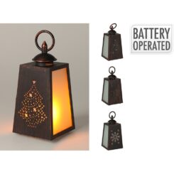 Lanterna de efeito de chama LED, acionada por pilhas, vários modelos, 10 x 19 cm