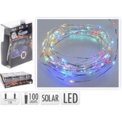 Grinalda 100 micro LED solar multicor IP44 7m.
