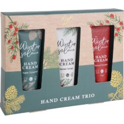 KIT para cuidado das mãos winter solace, 3 tubos de creme.