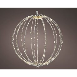 Enfeite LED bola" para pendurar, 480 leds, Ø58cm.