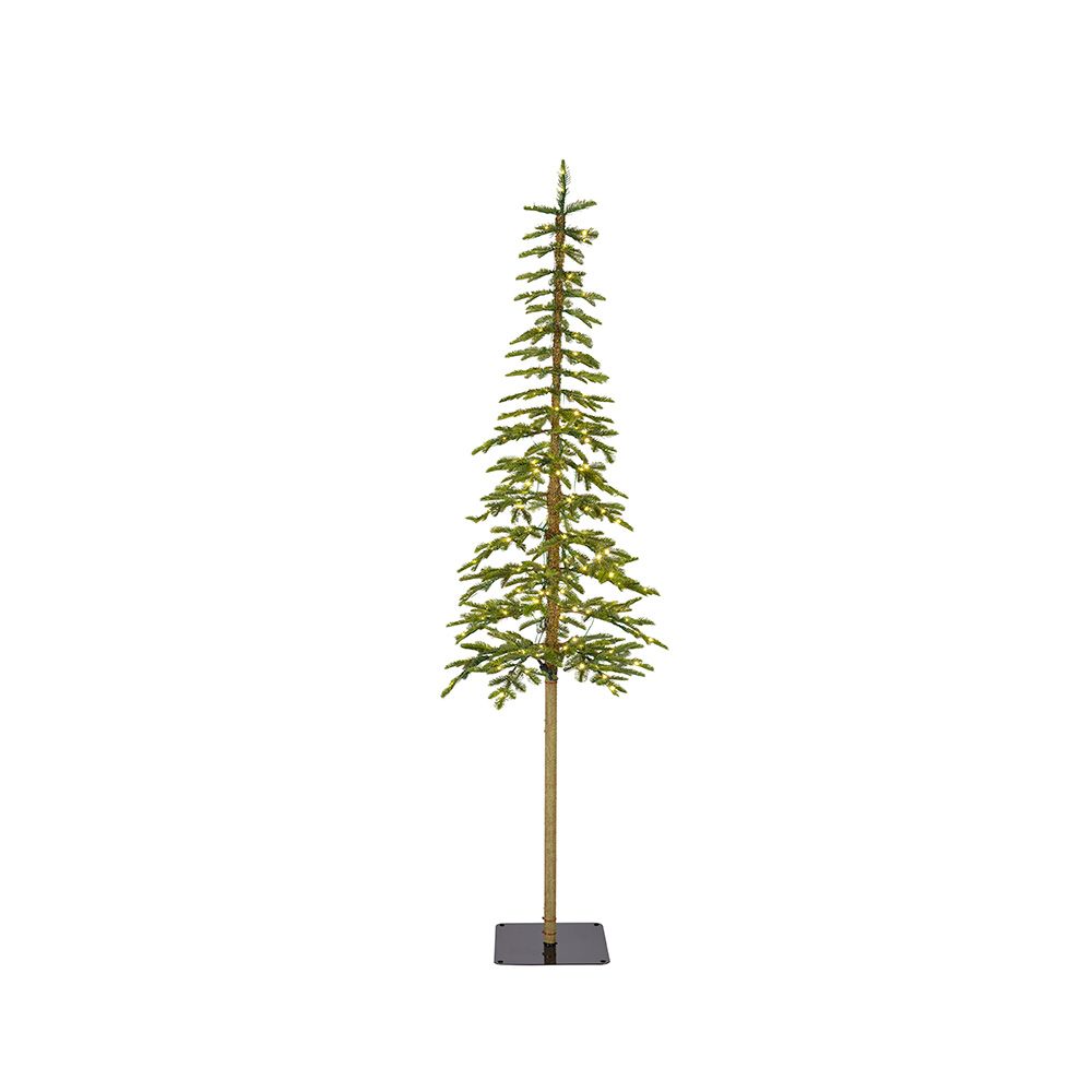 Árvore de natal micro LED intermitente, Ø41x180cm, 150 leds, branco quente.