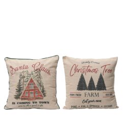 Almofada com estampado natalício, 2 modelos, 45 x 10 x 45 cm