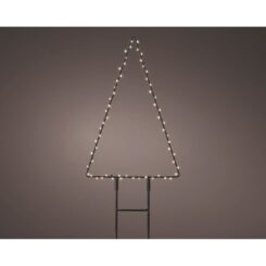 Estaca microled em forma de pinheiro, para exterior, 18X0,6X27cm. lumineo