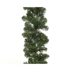 Grinalda imperial nevada, intermitente, 50 leds, 270x12cm, branco quente. lumineo