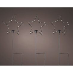 Estaca microled em forma de estrelas para exterior Ø15 x 42,5 cm