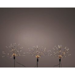 Estacas microled em forma de fogo de artifício para exterior Ø25 x 45 cm