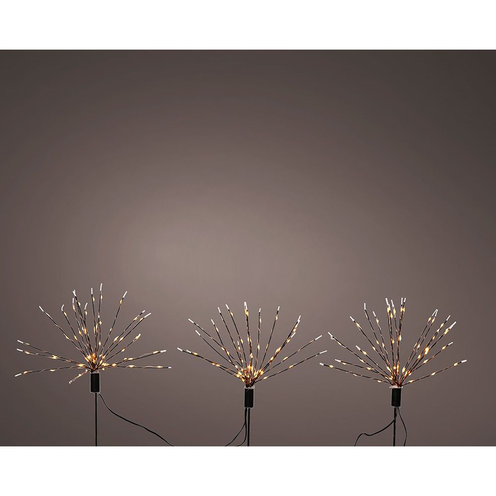 Estacas microled em forma de fogo de artifício para exterior Ø25 x 45 cm