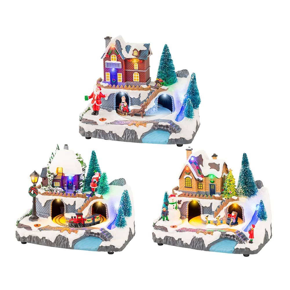 Cena de Natal com movimento e luz, modelos variados, 20,8 x 13,9 x 17 cm - Image 2