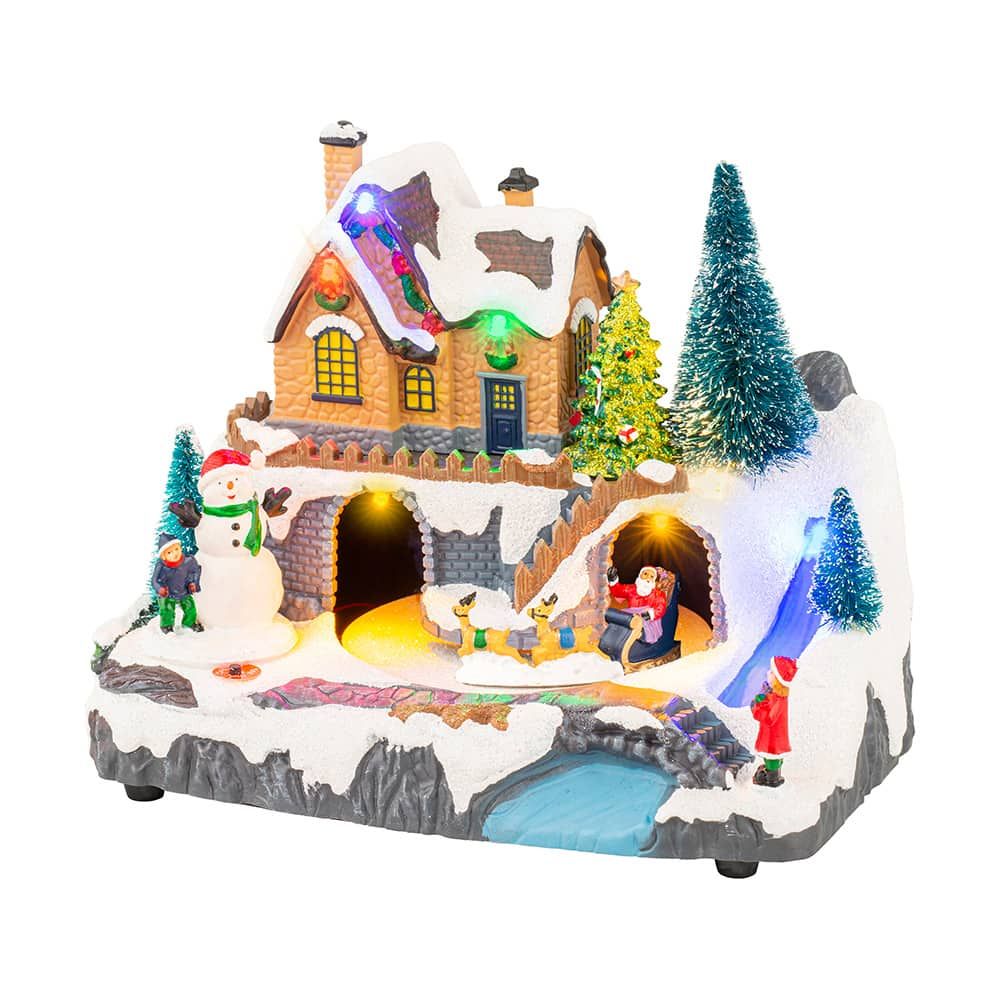 Cena de Natal com movimento e luz, modelos variados, 20,8 x 13,9 x 17 cm - Image 3