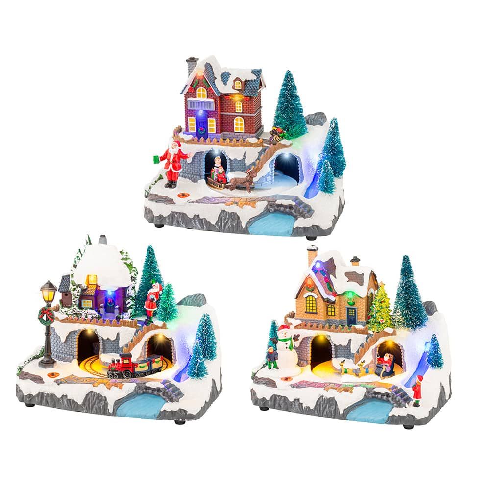 Cena de Natal com movimento e luz, modelos variados, 20,8 x 13,9 x 17 cm - Image 4