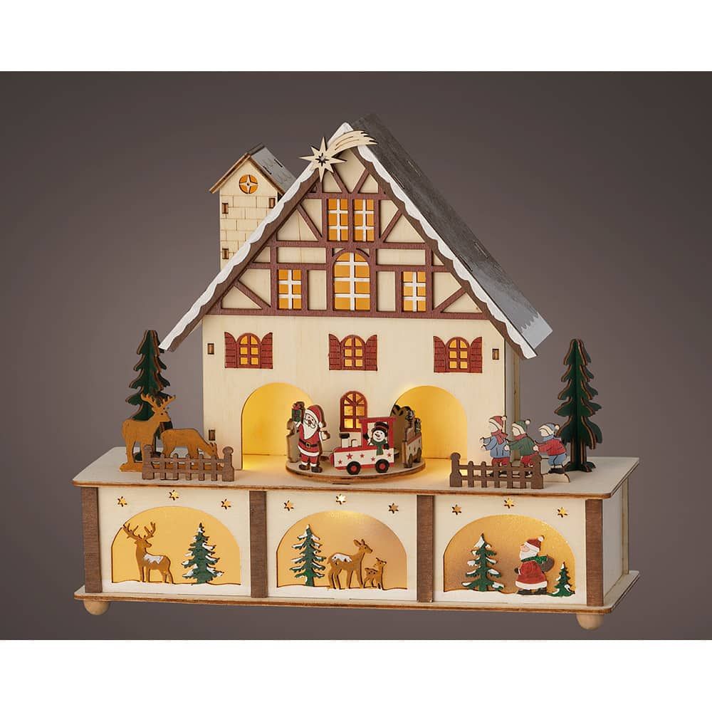 Cena de Natal com LED, movimento e música 27,00 x 24,30 x 10,00 cm - Image 2