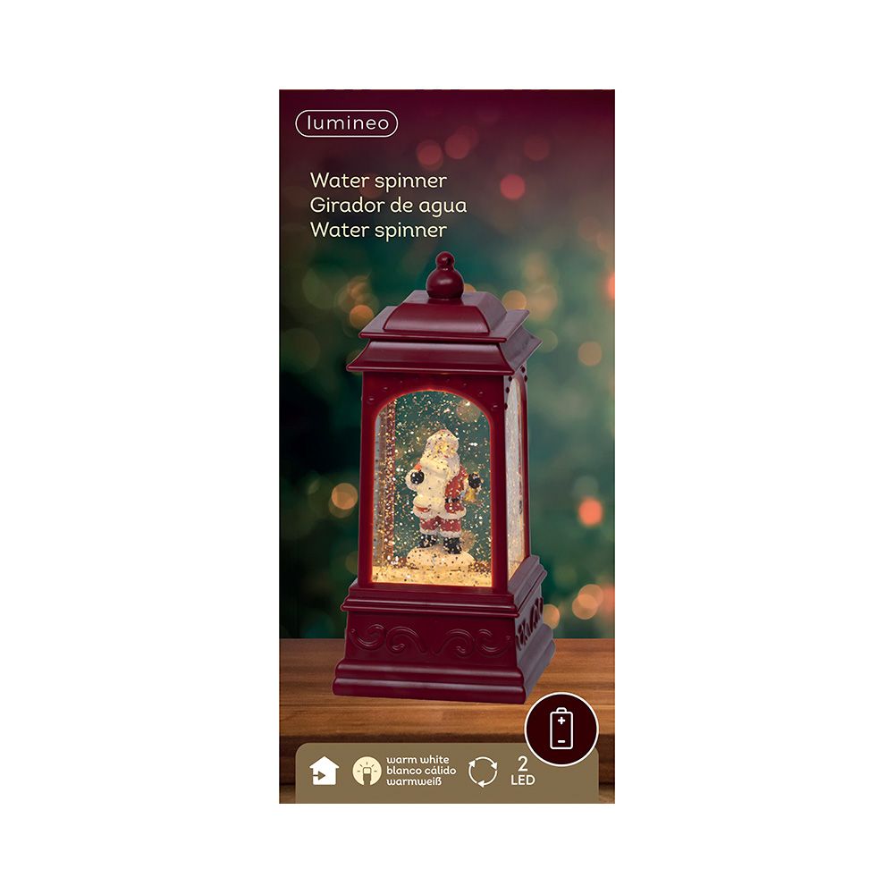 Lanterna de água do Papai Noel, 2 LEDs, 9 x 9 x 20,50 cm - Image 4