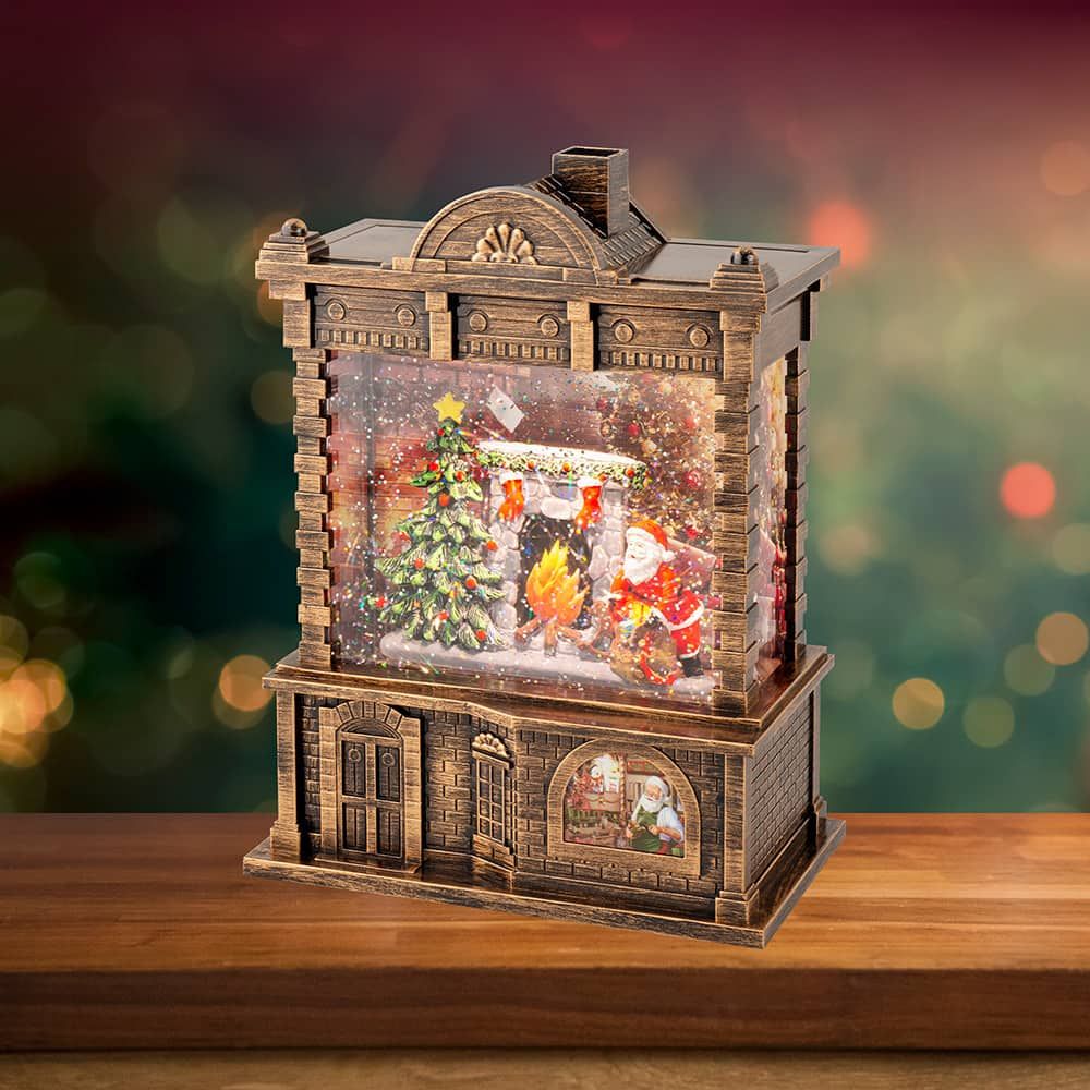 Lanterna de água do Papai Noel com música 16,5 x 9,5 x 21,7 cm - Image 2