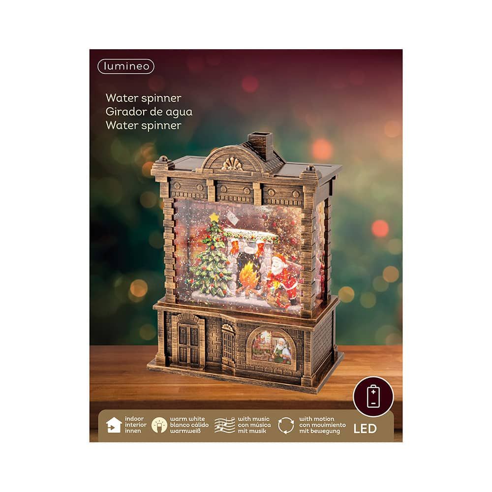 Lanterna de água do Papai Noel com música 16,5 x 9,5 x 21,7 cm - Image 4