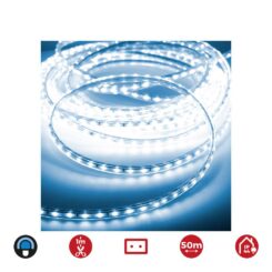 Tira LED 50m. 60 leds/m 4,2W/m azul, IP44, 220-240V (USO interior-exterior) EDM
