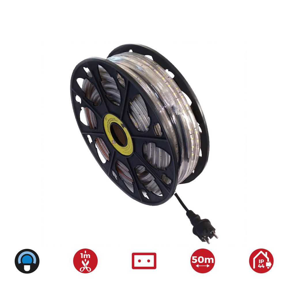 Tira LED 50m. 60 leds/m 4,2W/m azul, IP44, 220-240V (USO interior-exterior) EDM - Image 2