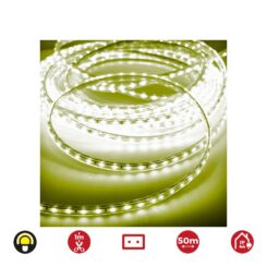 Tira LED 50m. 60 leds/m 4,2W/m amarelo IP44  EDM 220-240V