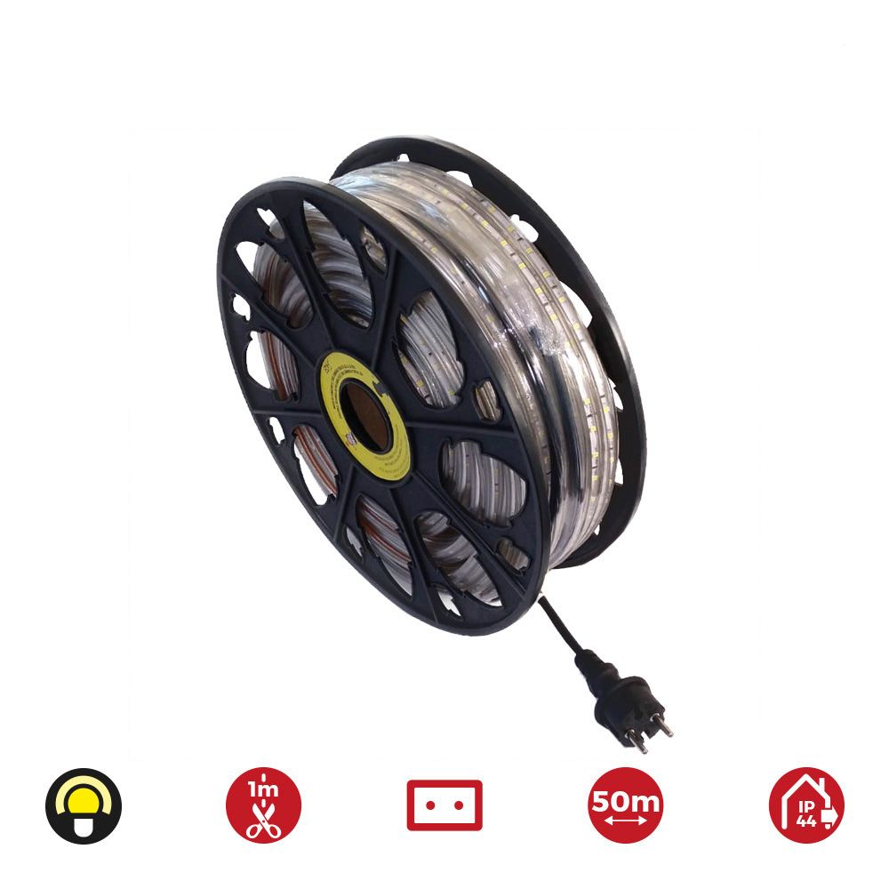 Tira LED 50m. 60 leds/m 4,2W/m amarelo IP44 EDM 220-240V - Image 2