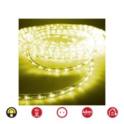 Tubo flexível fixo de 2 vias 48m. 30 led/m IP44 amarelo