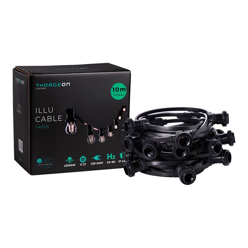 Grinalda com 40 casquilhos 2000W 50-60 HZ 220-240V E27 IP44 20m - Image 5