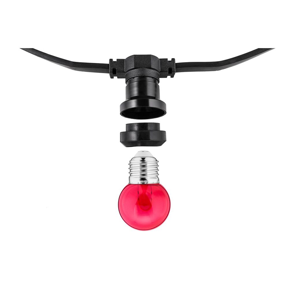 Grinalda com 100 casquilhos 2000W 50-60 HZ 220-240V E27 IP44 50m - Image 3