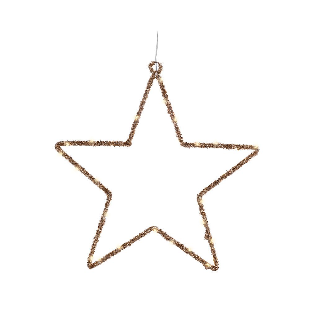 Estrela de luz LED decorativa para interior 38 x 38 cm