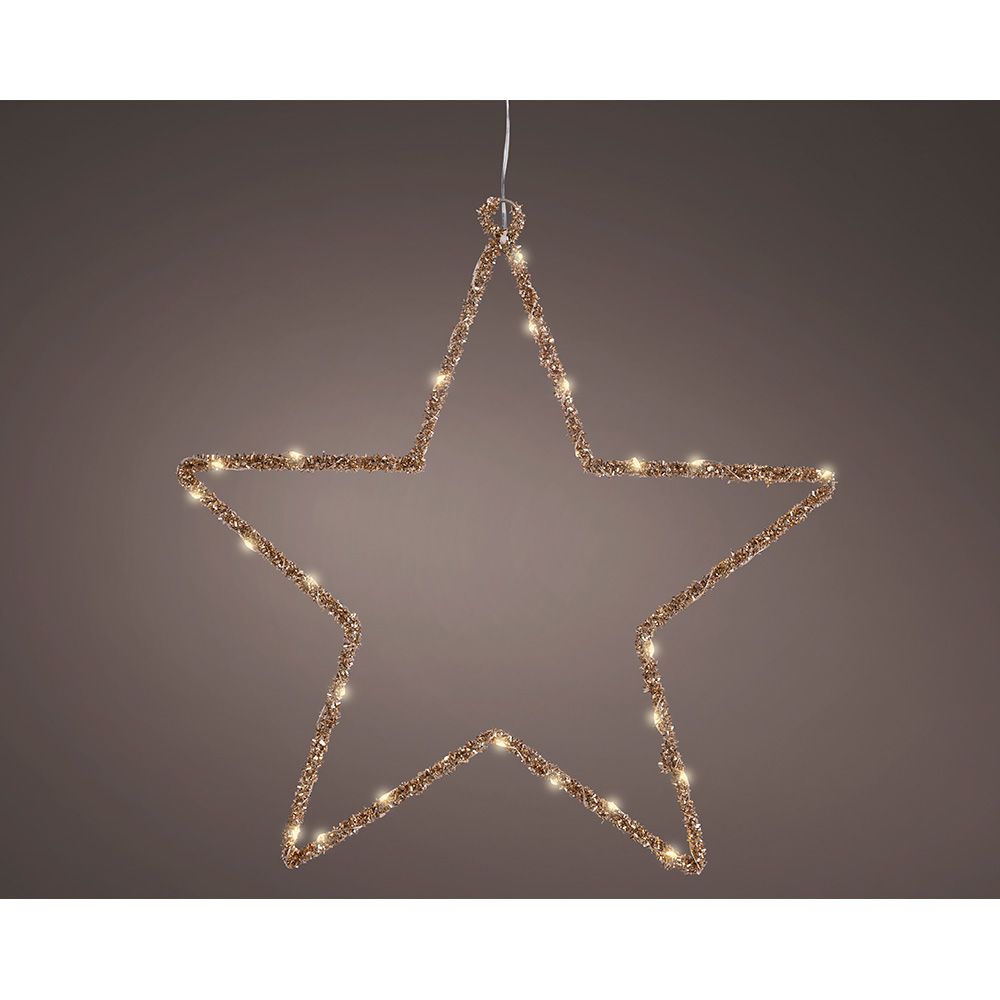 Estrela de luz LED decorativa para interior 38 x 38 cm - Image 2