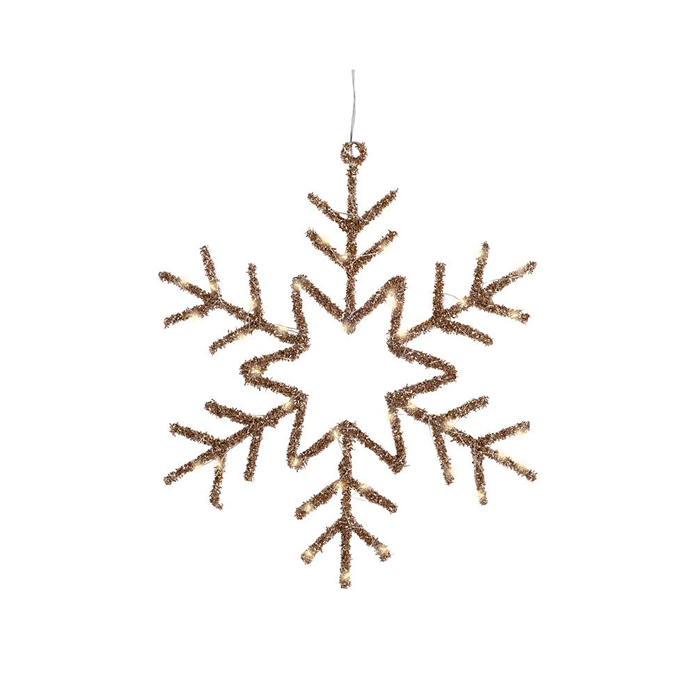 Floco de neve LUZ LED decorativa interior 38 x 38 cm - Image 2
