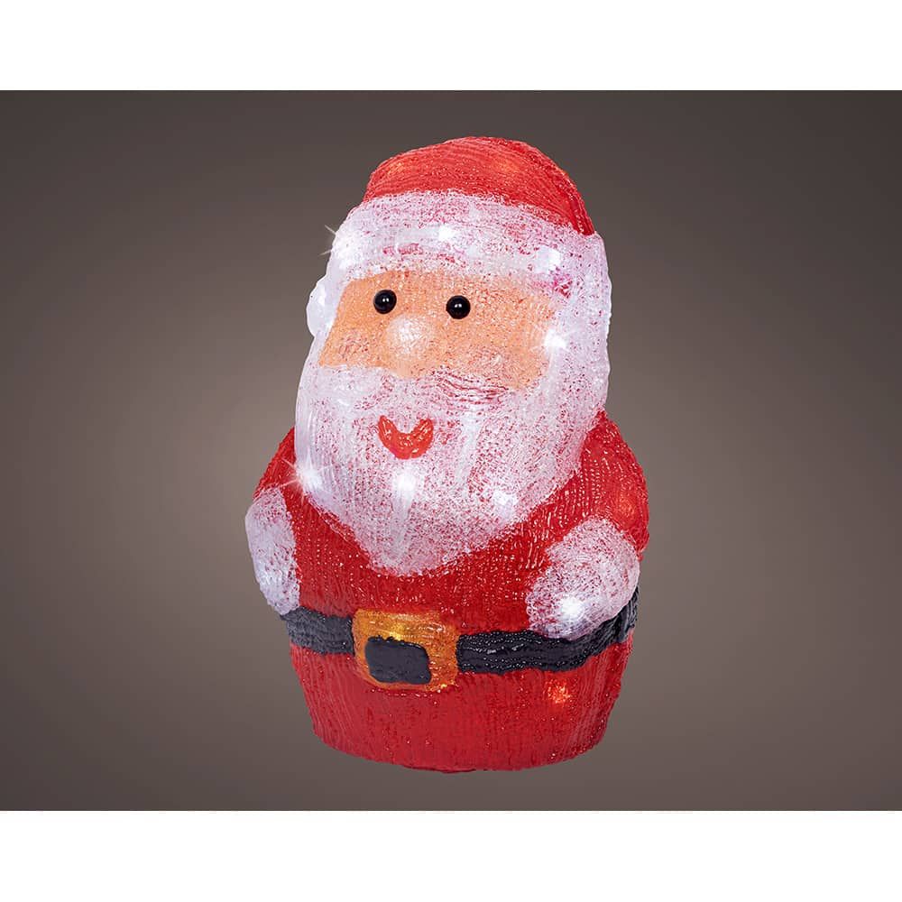 Figura LED de Papai Noel em acrílico, exterior, 17 x 14 x 23,50 cm - Image 2