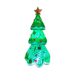 Árvore de Natal inflável com luz, 110 x 110 x 240 cm