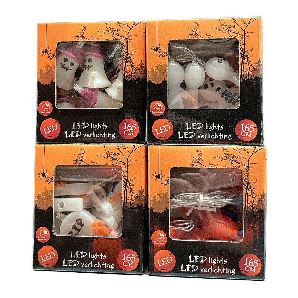 Guirlanda LED Halloween, modelos variados, 165 cm