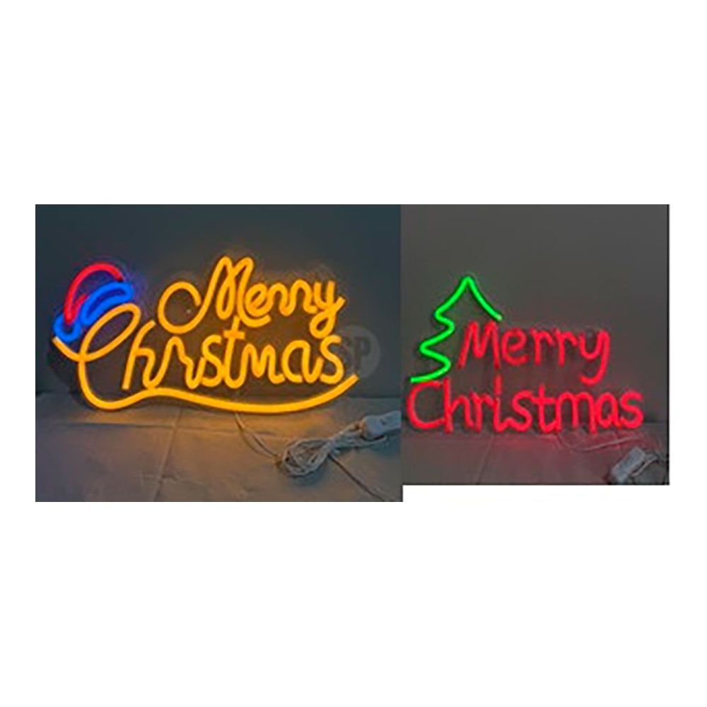 Figura neon com letras, modelos variados