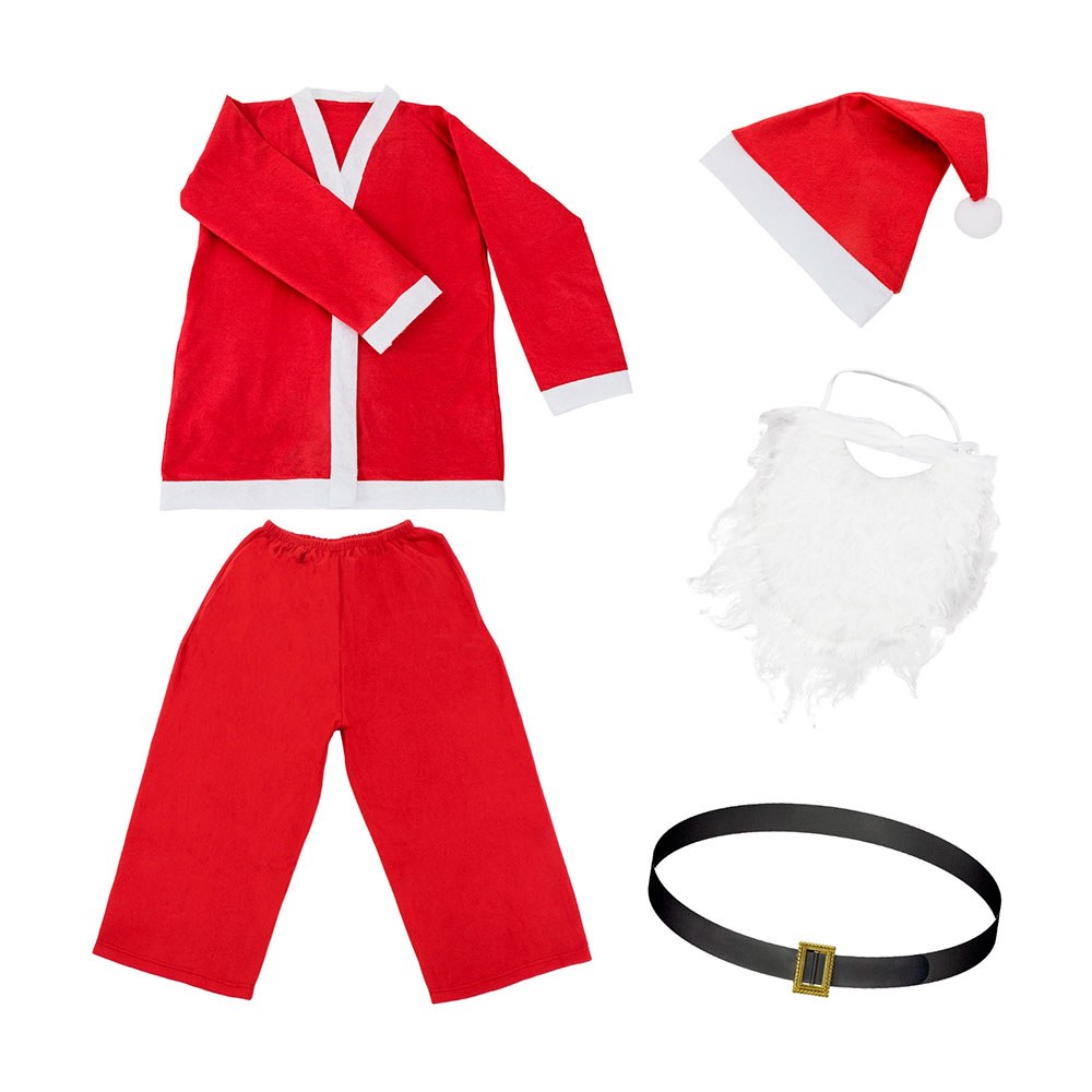 Fantasia de papai noel de 5 peças