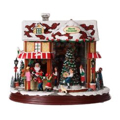 Cena de natal com papai noel, 26 cm