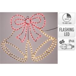 Sino de natal em LED, figura de 60 cm