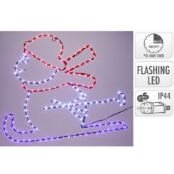 Boneca de natal com LED, 53 cm