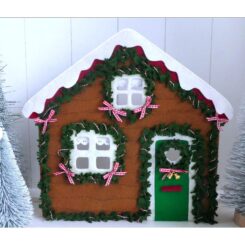 Casa de natal de feltro de 22 cm