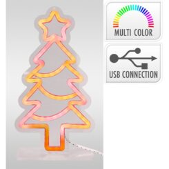 Decoração de natal em forma de figura de néon