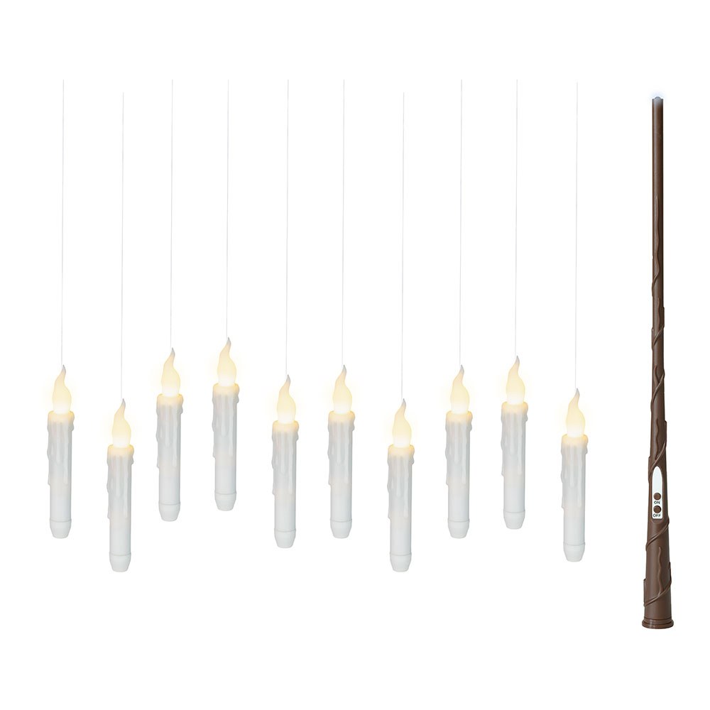 Velas LED com efeito de chama mágica para USO interno, 10 un + varinha