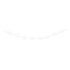Cordão de luzes LED para exterior com estrelas, LUZ quente, intermitente, 150 leds, cabo prateado, 2,15 m