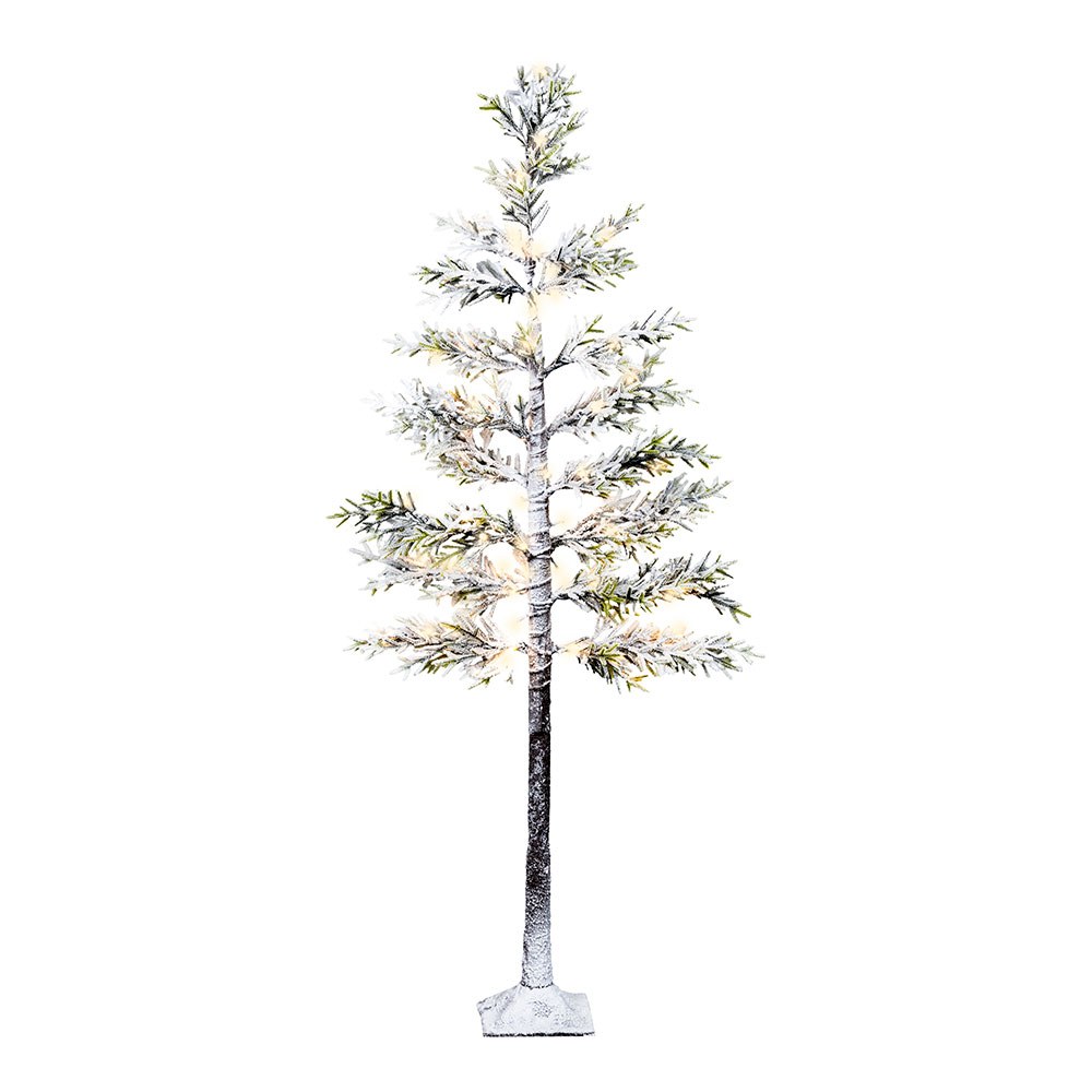 Árvore de neve LED com função fixa e intermitente para uso externo, 72 LEDs, ø60 x 1,5 m