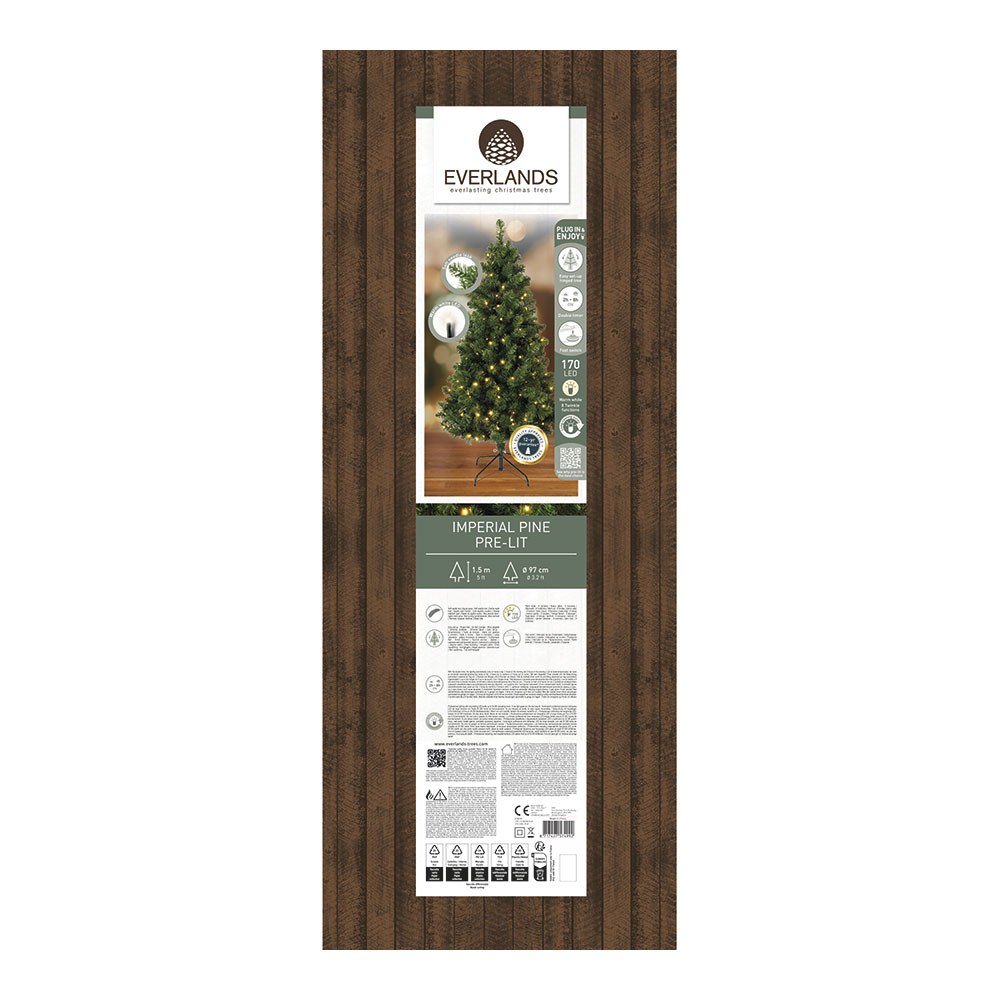 Árvore de natal para USO interno, tipo pinheiro imperial com LED, Ø97 x 150 cm - Image 2